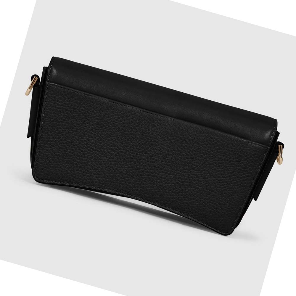 Ecco TEXTUREBLOCK PINCH COMPACT Skulderveske Dame Svarte | NO 385KOR